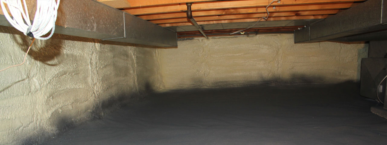 Brossard spray foam insulation for crawl spaces